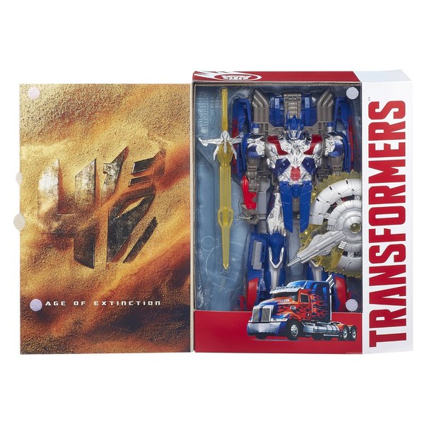 Transformers 4 Age Of Extinction   First Edition Optimus Prime Amazon Platinum Edition Action Figure And Box Images  (2 of 4)